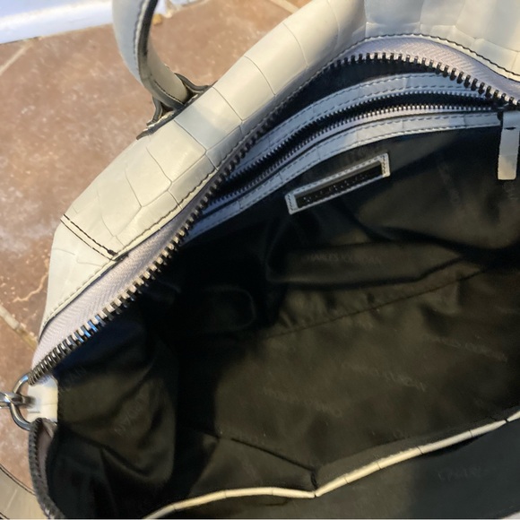 EUC~LEATHER Charles Jordan Stone color Shoulder bag - Picture 11 of 12